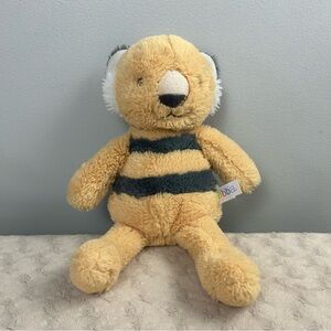 Ebba Contemporary Jungle Tipz Tiger Plush Stuffed Animal Toy Orange Gray Stripes